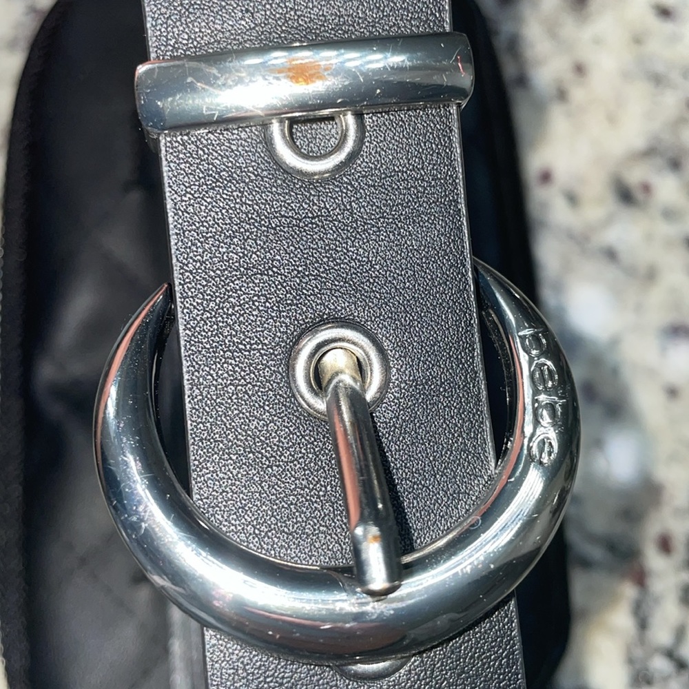 BEBE Black Bum Bag/fanny pack - Picture 3 of 6